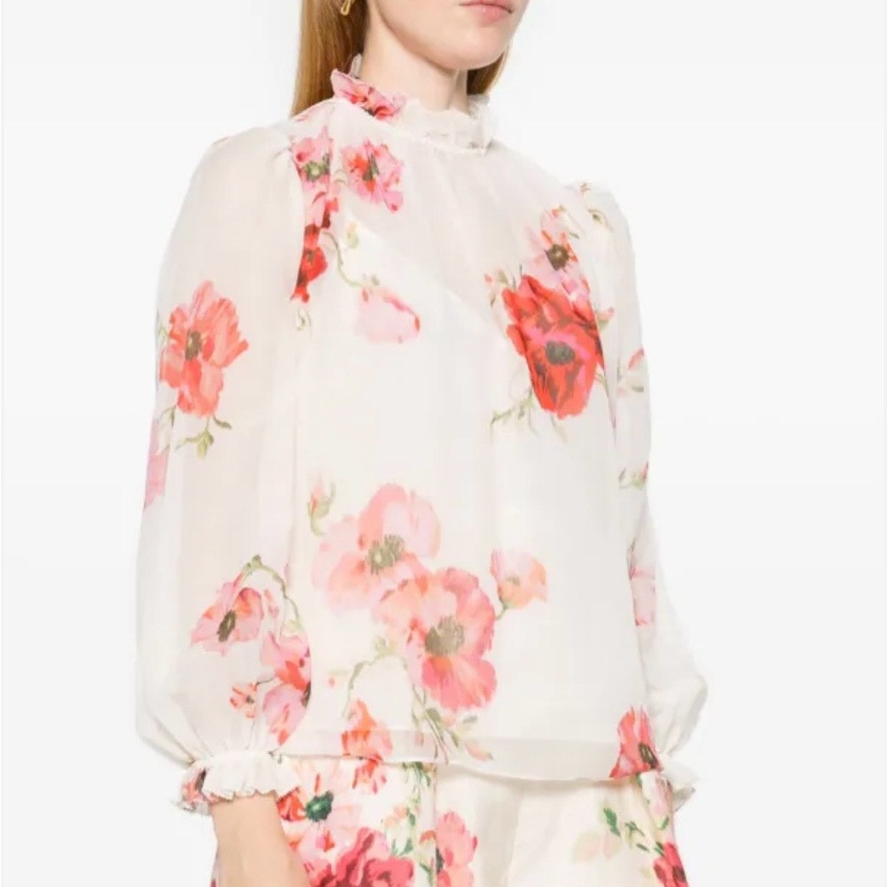 Zimmermann Blouse with Floral Print 🌺
